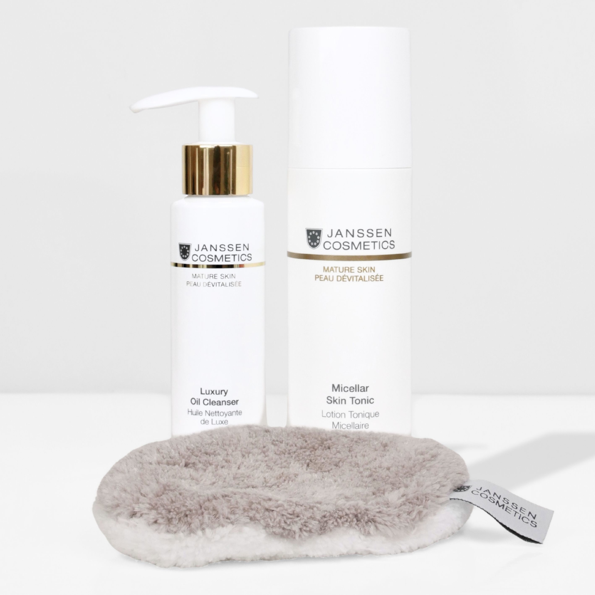Anti-Aging Oil Cleanse Pflege-Duo | Reinigung & Tonic +  Waschies® Reinigungspad